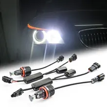 Высокая мощность без ошибок H8 40 Вт Cree чипы светодиодный ангельские глазки Halo Кольцо светодиодный фары для BMW Автомобильные дневные ходовые огни(белый