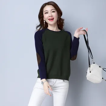 

Autumn Winter knitted Sweaters Women Pullovers Long sleeve Jumpers O-Neck Solid Women knitwear Sweater Pull Femme