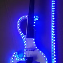 Кристалл Акриловые Скрипка Led Электронная Скрипка Электро-акустическая Скрипка 4/4