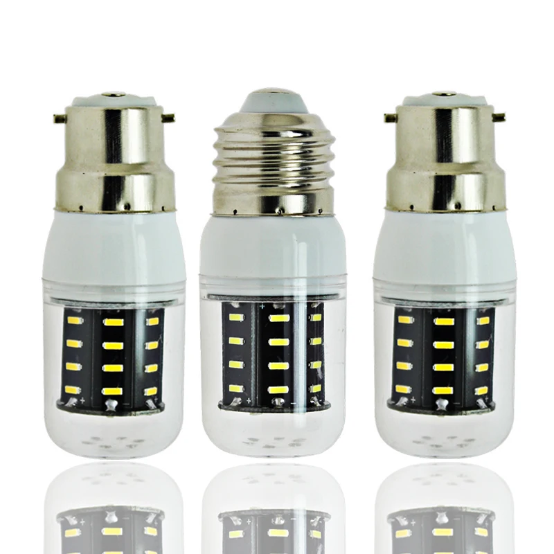 10X ampoule led E12 e14 E 27 GU 10 B22 G9 3W candle corn bulb lamp 110v 220v 360 degree super bright energy saving light SMD4014 | Лампы и