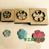 Japan Steel Blade DIY Leather Craft Five Petal Flower Die Cutting Knife Mould Wooden Die Cutter Leather Punch Crafts Kraft Tool 1