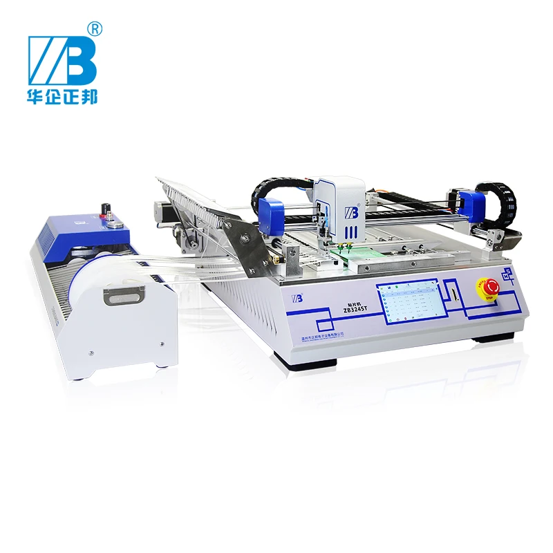 

low cost SMT pick and place machine/cheap chip mounter model ZB3245T max 320*450mm for smt assembly line