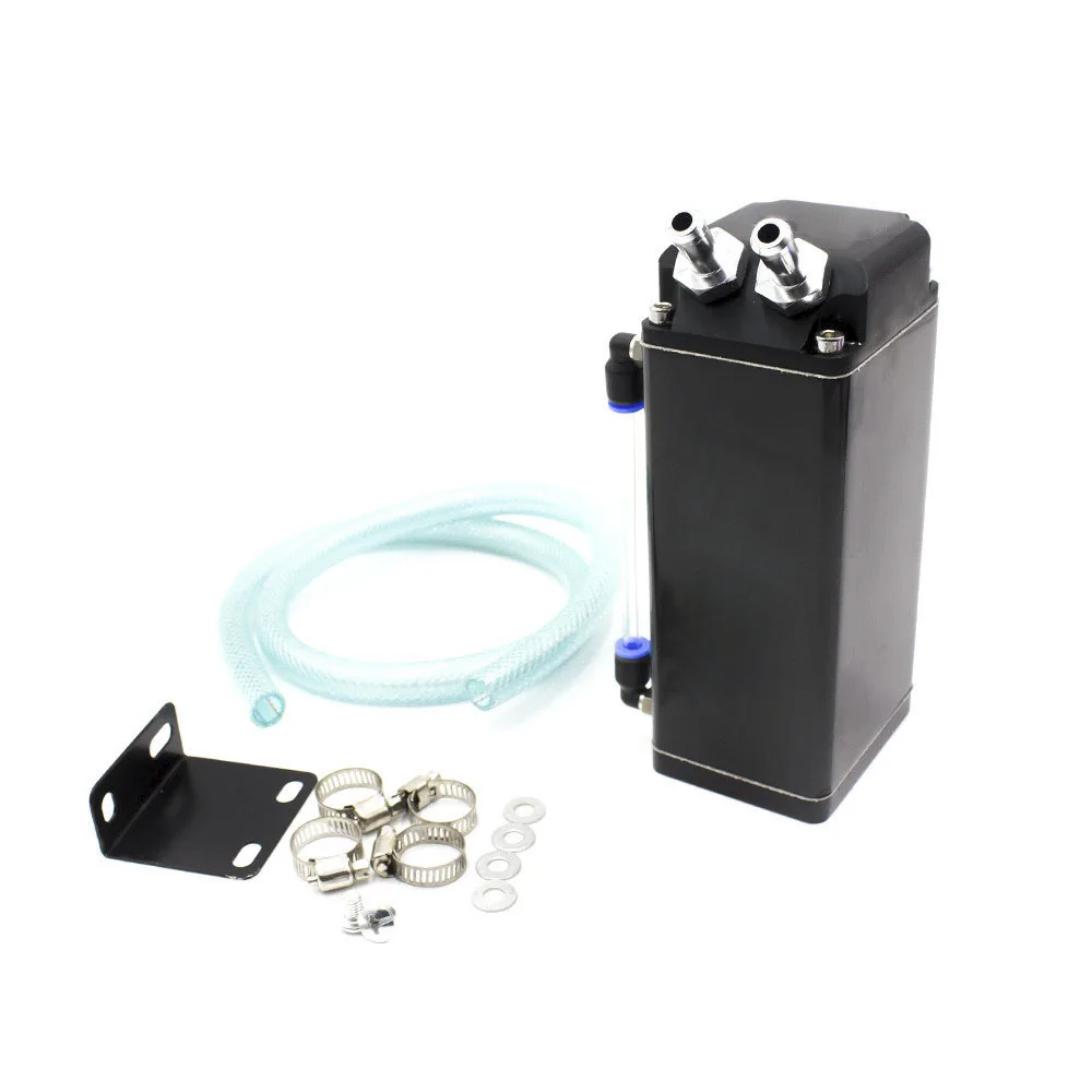 CNSPEED бак для ловли масла Racing Oil Can Catch Tank канистра серебристый черный красный синий