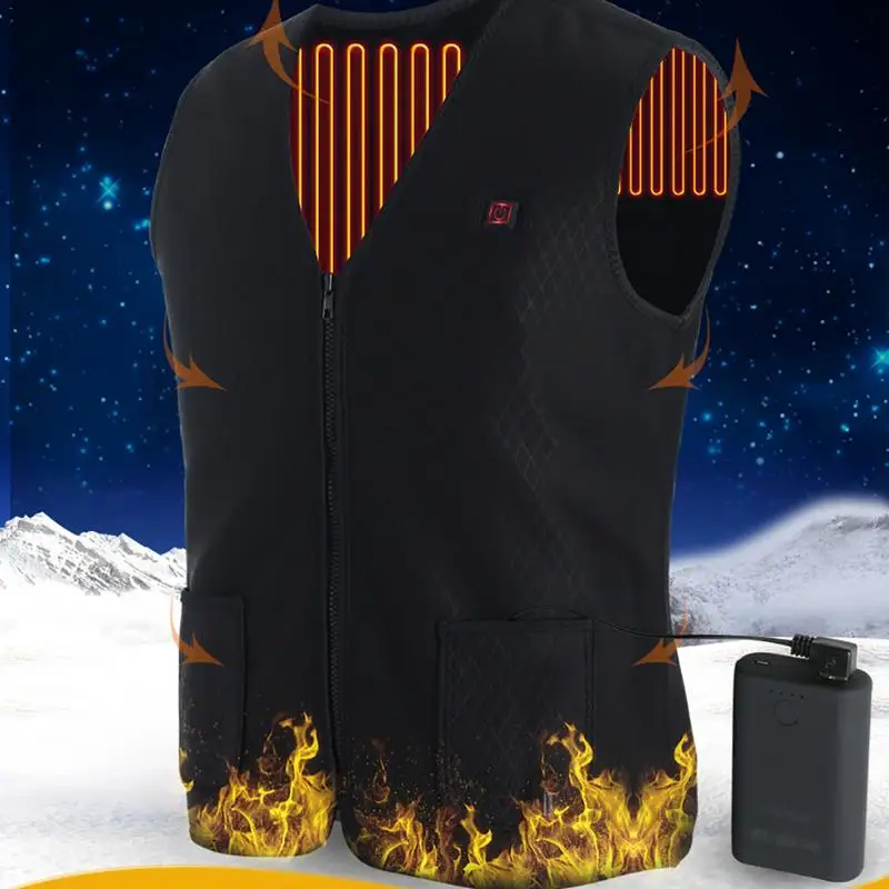 

Newest Outdoor Heater Hiking Camping Hunting Vest Heated Jacket Heating Winter Clothes Thermal Sleeveless Vest for Women