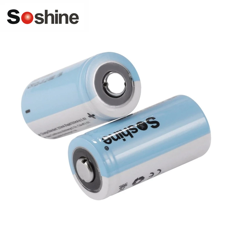 

Soshine 2PCS IFR CR2 300mAh Rechargeable Battery Bateria 3.2V 0.96WH 0.9A 4PCS Battery Power Pack with Battery Box