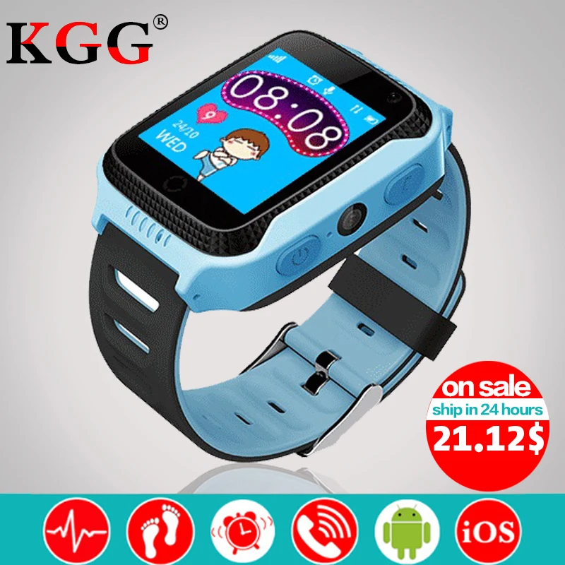 Q528 Y21 Touch Screen Kids GPS Watch with Camera Lighting Smart Watch Sleep Monitor GPS SOS
