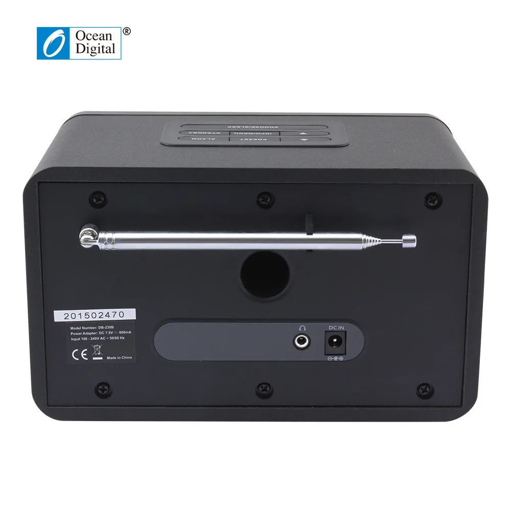 Ocean Digital DB 230B DAB/DAB +/FM Radio DAB + Цифровое Радио Bluetooth с двойной сигнализацией