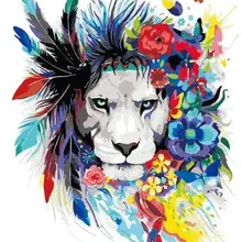 21208 тропический Лев-краски по номерам наборы для взрослых DIY