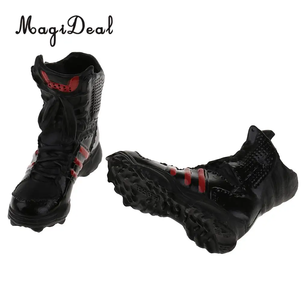 MagiDeal 1/6 Scale Shoes Model Combat Tactical Boots for 12 Inch Female Soldier Body Action Figure Accessories 5Colors