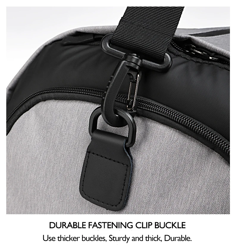 viagem duffle saco com bolso sapato multifuncional