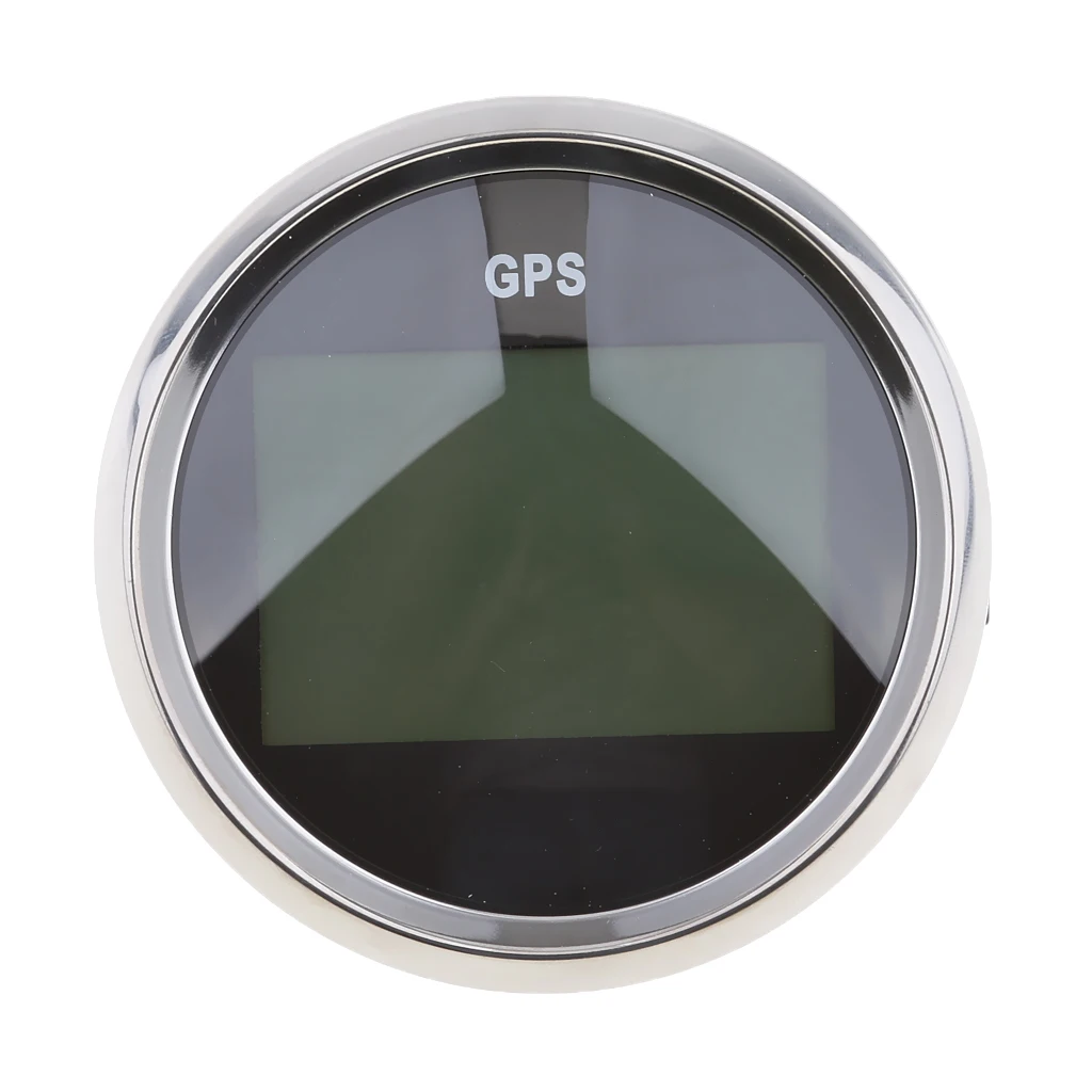 Marine Car Digital GPS Speedometer Gauge 0-9900Knot 85mm 316L Chrome for Canoe Kayak Inflactable Boat Dinghy Accessories