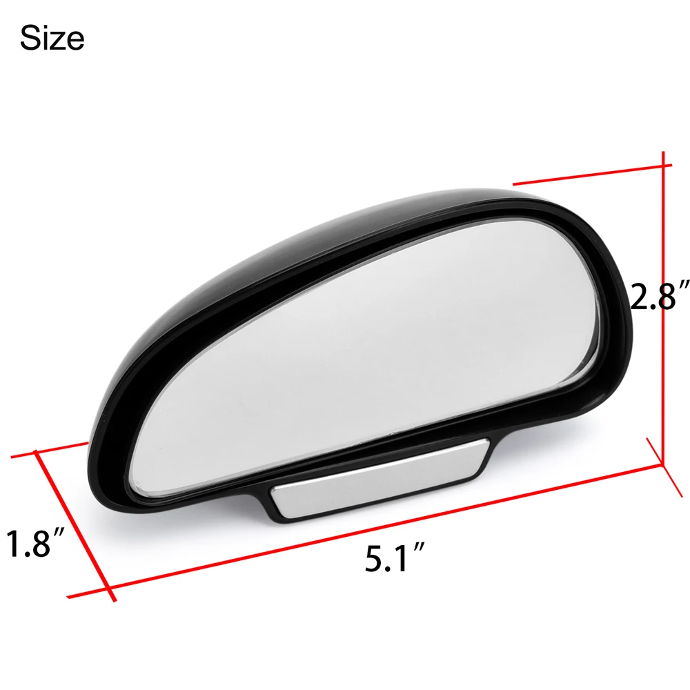 1 pair Original 360 adjustable degree Wide Angle Side Rear Mirrors blind spot Snap way for parking Auxiliary mirror High quality