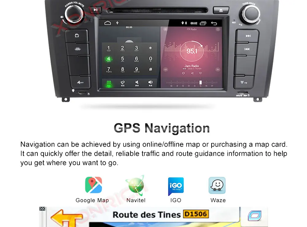 Perfect Car Multimedia player Android 8.1 GPS AutoRadio 1 Din For BMW 1 Series E88 E87 E82 E81 I20 DVD Automotivo 4 Core Wifi BT DAB 27