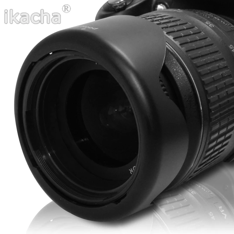 58 мм вкручиваемая бленды объектива в форме цветка для цифровой однообъективной зеркальной камеры Canon EOS 1300D 1200D 800D 760D 750D 700D 650D 600D 100D 80D 70D 77D 60D для фирменнй переходник для объектива Canon 18-55 мм объектив