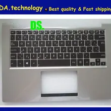 Бренд/оригинальная Подставка для рук Словацкая Клавиатура для ноутбука Asus UX32 UX32A UXUX32E UX32V UX32VD Верхняя крышка; Европейская версия; с подсветкой