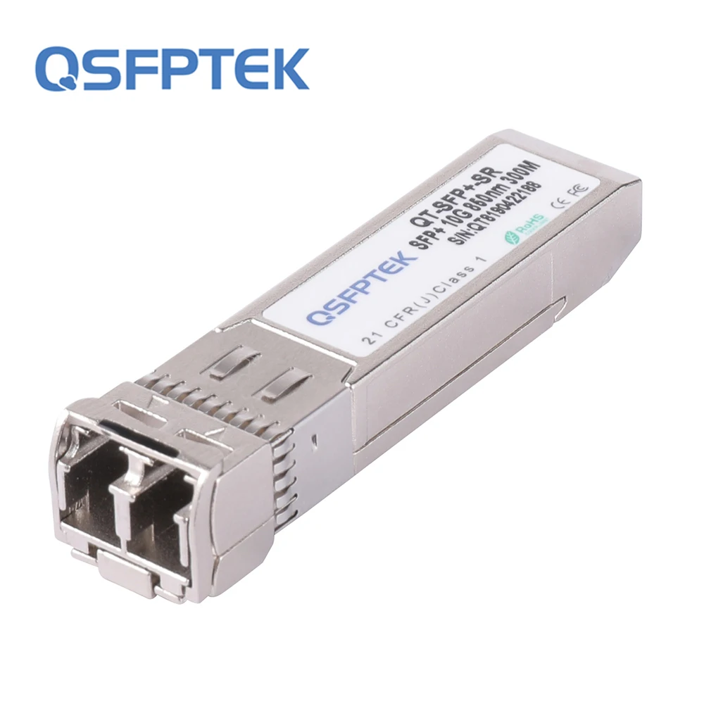 

QSFPTEK SFP+ QT-SFP+-SR Much-mode 10G 850NM 300M fiber optic module 10G-850nm-300M-MM-SFP+