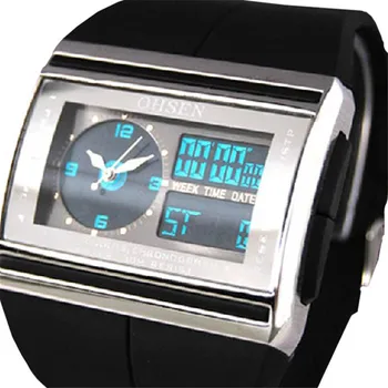 

Relogio Masculino Analog Digital Watch Men LCD Back light OHSEN Brand Waterproof Man Sport Watch Quartz Fashion Wristwatch Clock