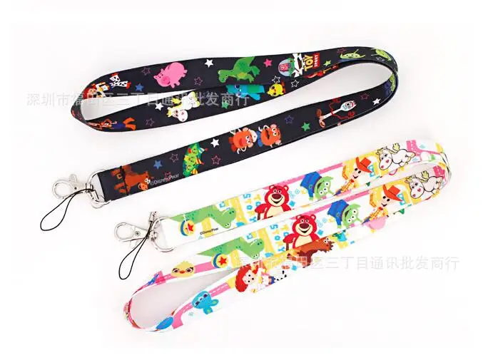 

10pcs/20pcs Toy story cute cartoon lanyard Neck Strap Lanyard Mobile Phone Key Chain ID Badge Key Chain