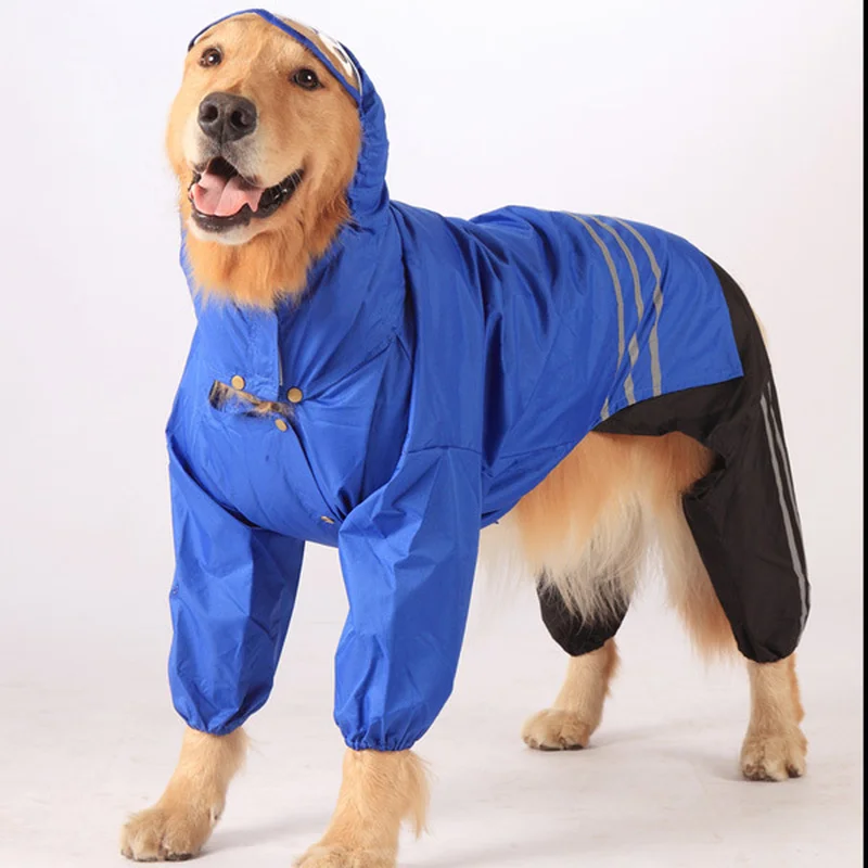Big Dog Raincoat Golden Retriever Raincoat Dog Waterproof Clothing Pet