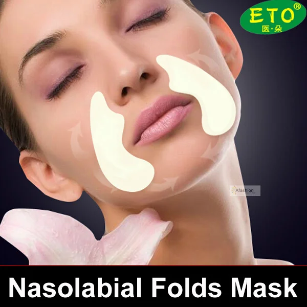 5 pack nasolabial folds gel sticker antiaging antiwrinkle face