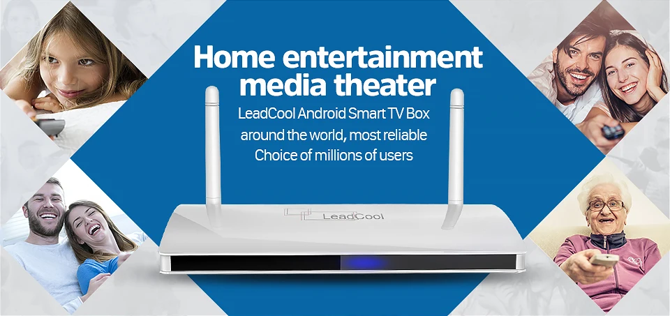 Leadcool Android tv Box Full HD 1080P четырехъядерный процессор ОЗУ 1G Смарт ТВ-приставка 4K 3D встроенный Wifi STB без подписки