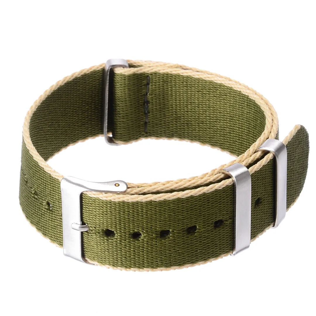 Shellhard Causal 22mm Fashion Military Nylon Wrist Watch Band Unisex 8 Colors Nylon Watch Straps Replacement Belt For Watches