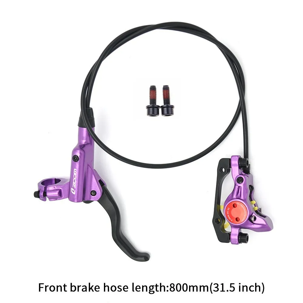 Zoom Hb 875 гидравлический дисковый тормозной рычаг передний 800/задний 1400 мм для горного велосипеда Mtb дисковый тормозной зажим тормозные колодки - Цвет: Front Brake