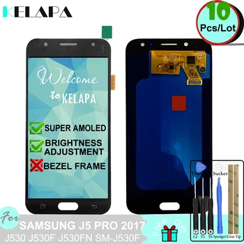 

10 pcs Super AMOLED LCD For SAMSUNG GALAXY J5 Pro 2017 J530 J530F J530FN SM-J530F Touch Screen Digitizer Assembly