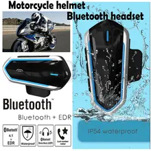 Мотоциклетная Bluetooth гарнитура для шлема, водонепроницаемая гарнитура, Новинка