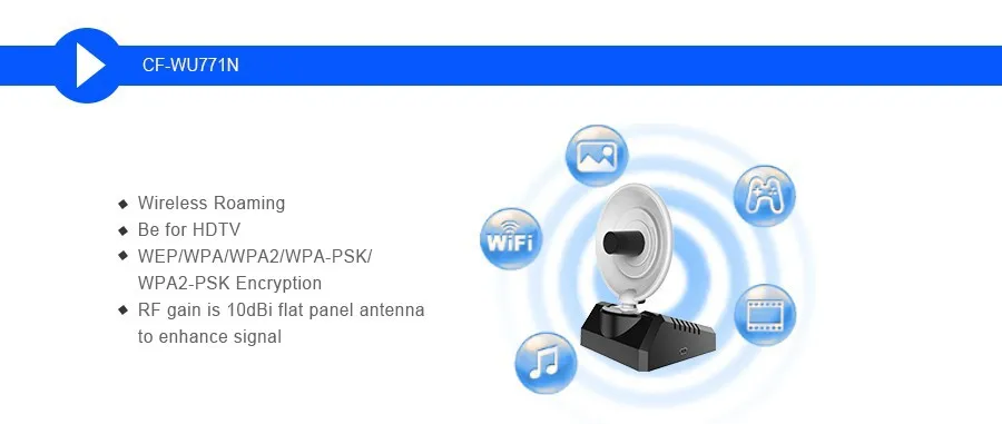 Comfast CF-WU771N Сетевой USB WiFi адаптер LAN беспроводной сетевой карты 300 м wi-fi приемник длинный wi-fi радар антенна wi-fi dongle