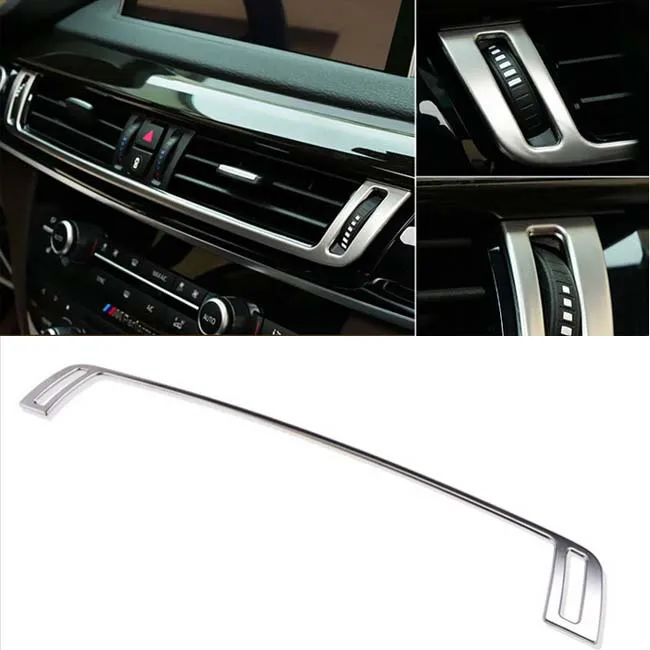 2014 2015 2016 2017 For BMW X5 F15 Matte Stainless Dashboard Console AC