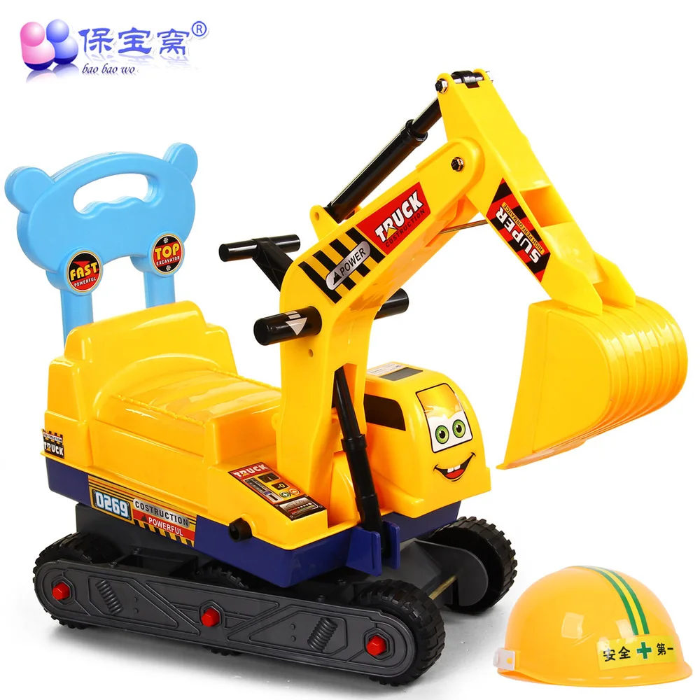 

Children can take Keji baby excavator digging excavator digging machine toy car hook machine engineering vehicles toddler scoote