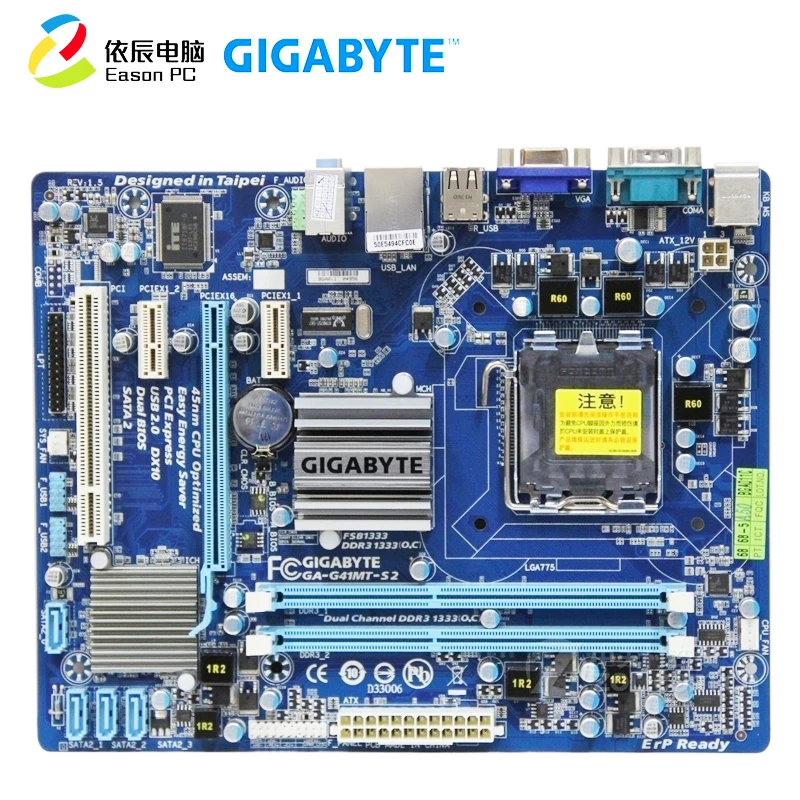 Материнская плата GIGABYTE GA-G41MT-S2 LGA775 DDR3 Micro-ATX | Компьютеры и офис