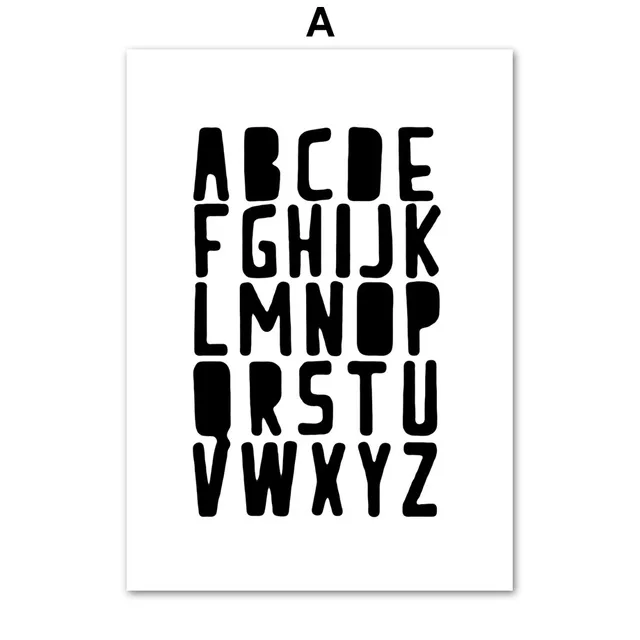Alphabet-Feather-Quotes-Love-Wall-Art-Canvas-Painting-Nordic-Posters-And-Prints-Black-White-Wall-Pictures.jpg_640x640
