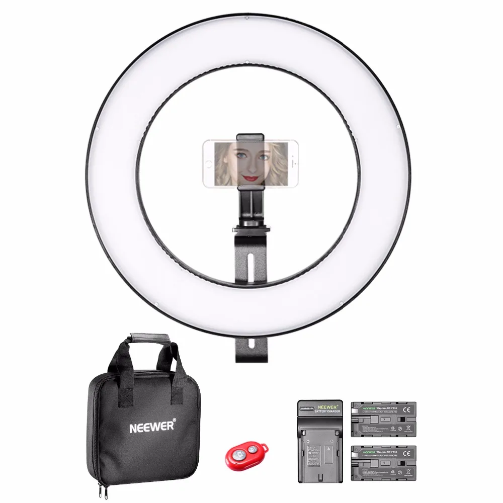 

Neewer 14-inch Outer Dimmable Bi-color SMD LED Ring Light Kit for Photography