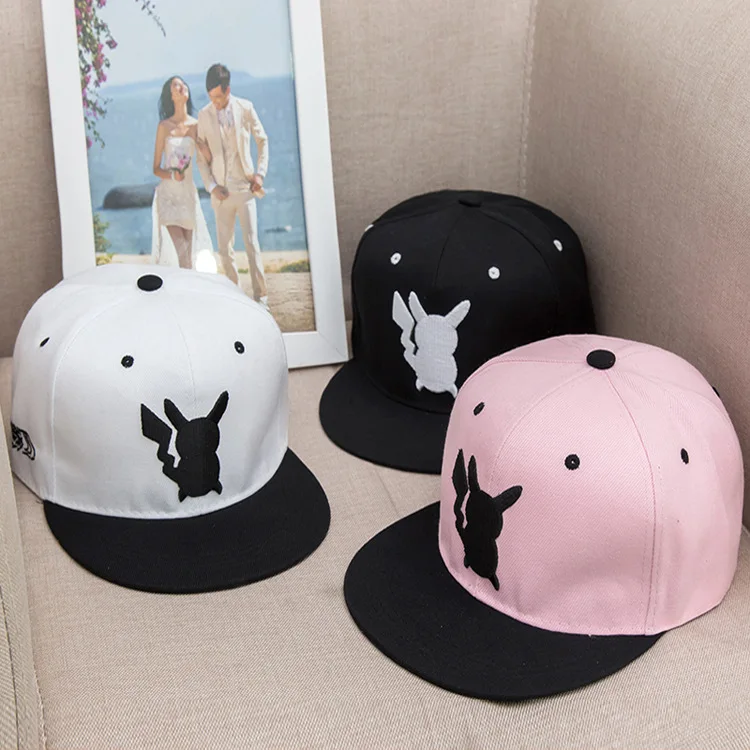 Us 397 20 Offpokemon Go Pikachu Unisex Men Women Snapback Adjustable Baseball Hat Cap Hip Hop Ash Ketchum Trainer Hats In Mens Baseball Caps From