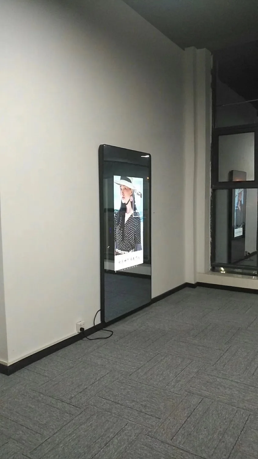 

43 49 55 inch mirror function LCD fashion show Kiosk /Digital Signage/ touch screen Display monitor screen with pc buit in