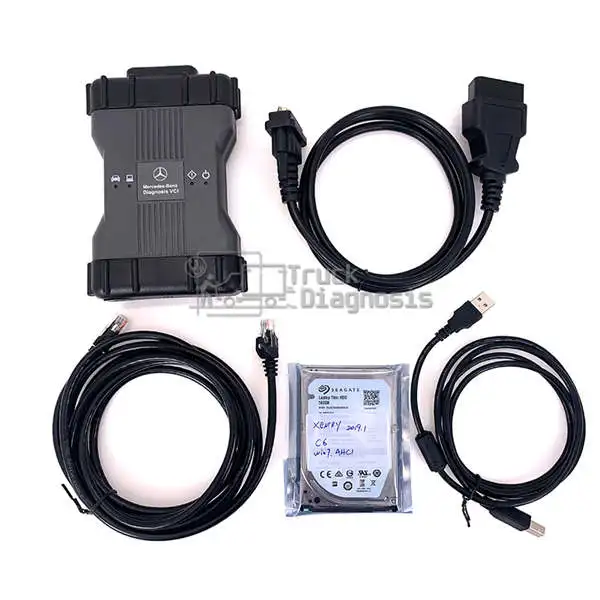 for Benz C6 Multiplexer MB Star C6 for Mercedes Benz diagnosis DOIP Vxdiag C6 MB SD Connect C6 with Xentry Das Xentry Das HDD - Цвет: C6 with HDD