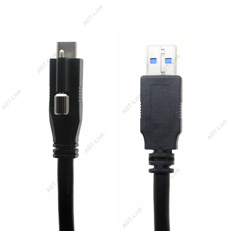 USB 3.1 نوع-c آلة الليلية كابل كاميرا صناعية USB-C مع واحد M2 مسامير قفل ل IDS Ximea التصوير مصدر كاميرا
