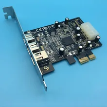Высокое качество 2x 1394b + 1x 1394a порт Firewire PCI Express карта видеозахвата