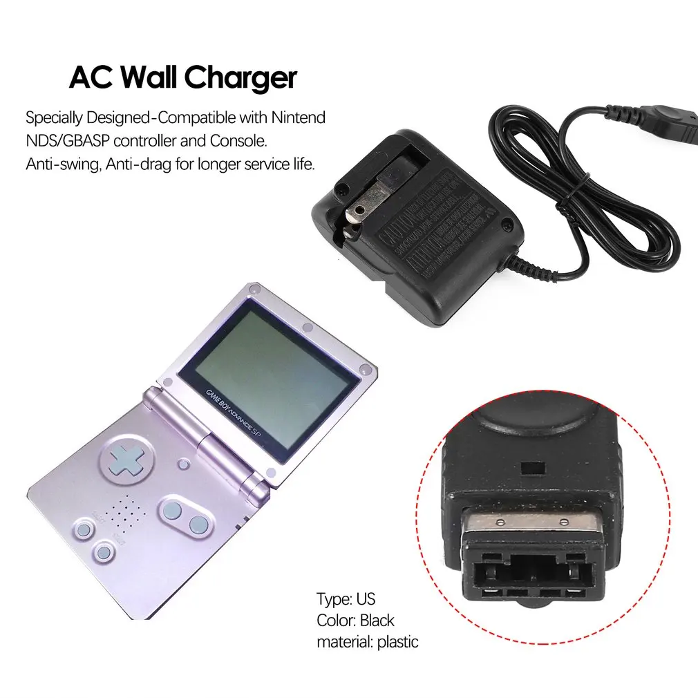 

2019 NEW AC Wall Charger for Nintend NDS/GBASP Game Boy Advance Portable Replacement Travel Power Adapter Converter