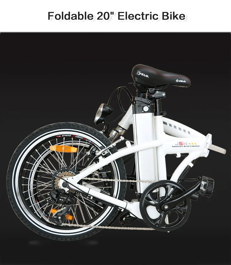 Flash Deal Electric Folding Bike 20" BAFANG Motor Wheel 36v 250W Shimano 6 Speed  36V 10AH LITHIUM Battery Portable adult Electric Bicycle 11