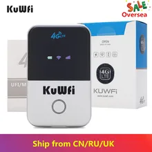 KuWfi 4G Wifi роутер мини 3g/4G LTE беспроводной маршрутизатор Портативный Карманный Wi-Fi Мобильная точка доступа автомобильный Wi-Fi роутер со слотом для sim-карты