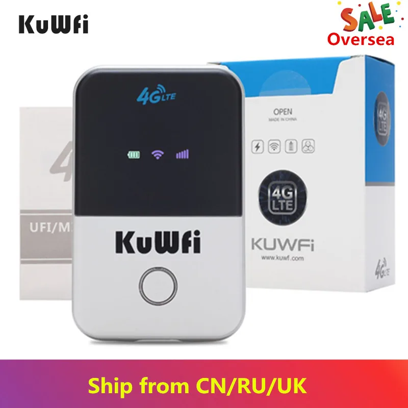 KuWfi 4G Wifi роутер мини 3G/4G LTE беспроводной Портативный Карманный Wi Fi Мобильный Hotspot