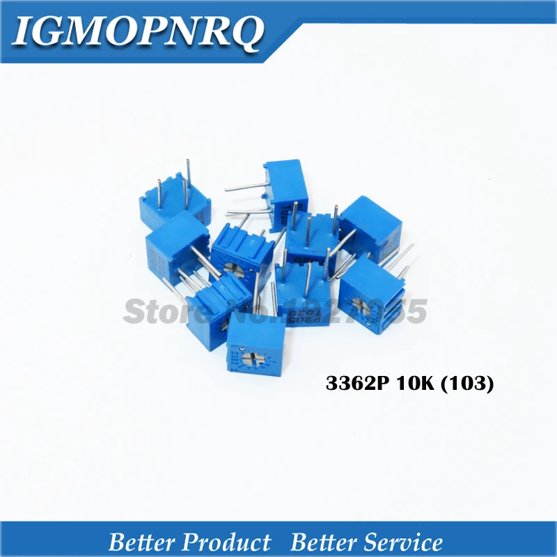 10Pcs/Lot 3362P 1 103LF 3362P 103 10K ohm Trimpot Trimmer Potentiometer