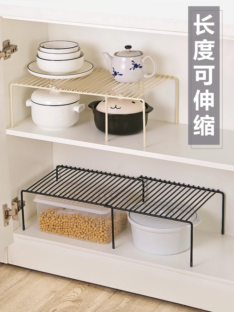 

Retractable Iron Shelf Cupboard Bowl Dish Shelf Kitchen Condiment Storage Shelf Kitchen Equipment Drain Rack Foldable Rack