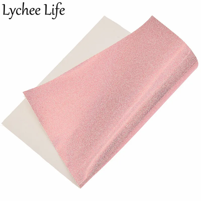 Lychee Life цветная лазерная кожаная ткань PU Переливающаяся лакированная Ткань DIY Современная домашняя одежда текстиль швейная ткань аксессуары