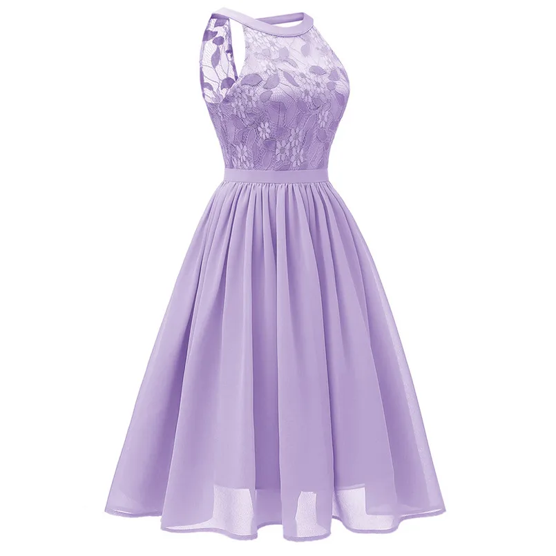 Goedkoop Robe femme ete 2018 rouge Vrouwen Vintage Prinses Bloemen Kant Cocktail Hals Party Aline Swing Jurk vestidos 2018 elegante