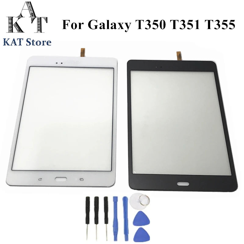 

KAT For Samsung Galaxy Tab A 8.0 T350 T351 T355 Touch Screen Front Glass Digitizer Outer Panel Replacement Gift Tools