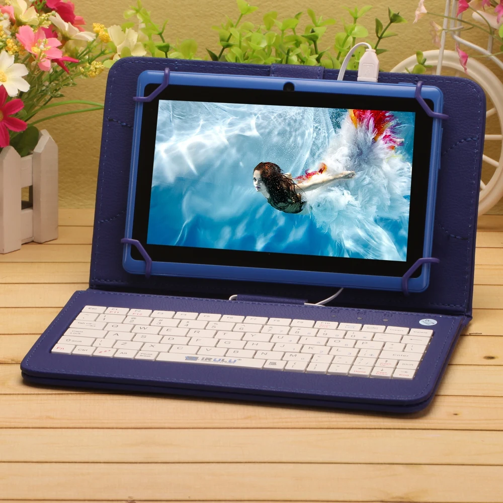 Lowest Price iRULU eXpro X1 7" Tablet Allwinner A33 Android 4.4 Quad Core 8GB ROM 1024*600 HD Tablet PC with EN Keyboard Case WIFI Tablet Lowest Price iRULU eXpro X1 7" Tablet Allwinner A33 Android 4.4 Quad Core 8GB ROM 1024*600 HD Tablet PC with EN Keyboard Case WIFI Tablet